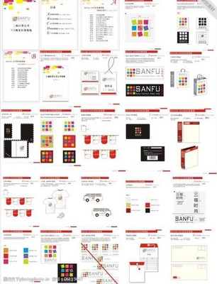 三福百貨VI設計視覺詮釋 品牌形象的藝術表達